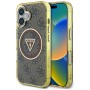 Guess - IML Metal Glitter 4G Circle Triangle MagSafe (GUHMP16SHG4PRTGW) - iPhone 16 - Кафяв