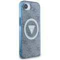 Guess - IML Metal Glitter 4G Circle Triangle MagSafe (GUHMPSE4HG4PRTGB) - iPhone 16e - Син