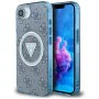 Guess - IML Metal Glitter 4G Circle Triangle MagSafe (GUHMPSE4HG4PRTGB) - iPhone 16e - Син