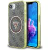 Guess - IML Metal Glitter 4G Circle Triangle MagSafe (GUHMPSE4HG4PRTGW) - iPhone 16e - Кафяв