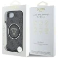 Guess - IML Metal Glitter 4G Circle Triangle MagSafe (GUHMPSE4HG4PRTGK) - iPhone 16e - Черен