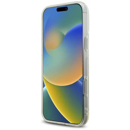 Калъф за iPhone 16 Pro – Карл Лагерфелд – IML Rhinestones (KLHCP16LHKLSTDCT) – Прозрачно лого