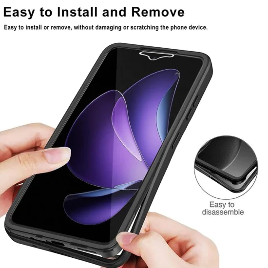 Калъф за Oppo Reno13 F 4G / Reno13 F 5G / Reno13 FS 5G - ColorVerse 360 ​​Series + Screen Protector - Розов