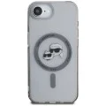 Калъф за iPhone 16e – Карл Лагерфелд – IML MagSafe (KLHMPSE4HLSKCK) – Метална глава Karl&Choupette