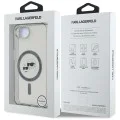 Калъф за iPhone 16e – Карл Лагерфелд – IML MagSafe (KLHMPSE4HLSKCK) – Метална глава Karl&Choupette
