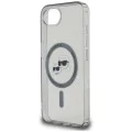 Калъф за iPhone 16e – Карл Лагерфелд – IML MagSafe (KLHMPSE4HLSKCK) – Метална глава Karl&Choupette
