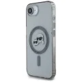 Калъф за iPhone 16e – Карл Лагерфелд – IML MagSafe (KLHMPSE4HLSKCK) – Метална глава Karl&Choupette