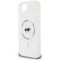Калъф за iPhone 16e – Карл Лагерфелд – IML MagSafe (KLHMPSE4HLSKIH) – Бяла глава на Карл