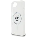 Калъф за iPhone 16e – Карл Лагерфелд – IML MagSafe (KLHMPSE4HLSCHH) – Бяла глава на Choupette