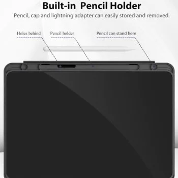 Techsuit - Flex Trifold (с държач за молив) - Xiaomi Redmi Pad SE 4G 8.7" - черен