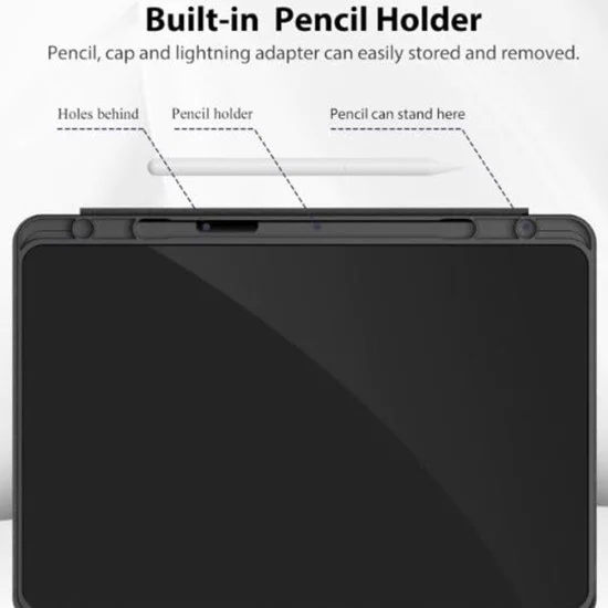 Techsuit - Flex Trifold (с държач за молив) - Xiaomi Redmi Pad SE 4G 8.7 - черен