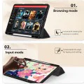 Techsuit - Flex Trifold (с държач за молив) - Xiaomi Redmi Pad SE 4G 8.7 - черен