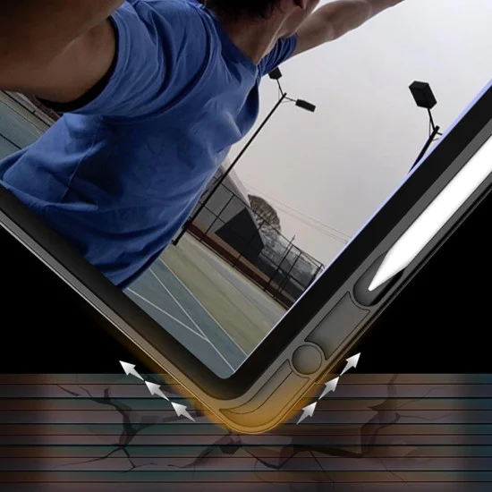 Techsuit - Flex Trifold (с държач за молив) - Xiaomi Redmi Pad SE 4G 8.7 - черен