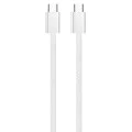 Кабел за данни (CW-CBPDCC061-GR) - ColorWay - за MacBook Pro, Type-C към Type-C, PD Fast Charging 60W, 3A, Найлон, 1 м - Сив