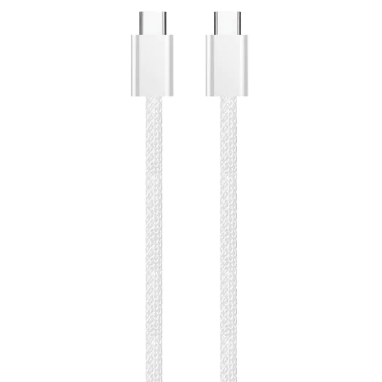 Кабел за данни (CW-CBPDCC061-GR) - ColorWay - за MacBook Pro, Type-C към Type-C, PD Fast Charging 60W, 3A, Найлон, 1 м - Сив