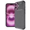 Калъф за iPhone 16 Plus - CarbonFiber - Черен