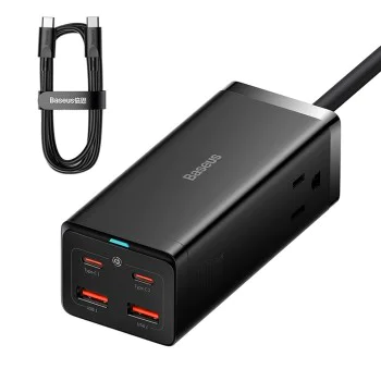 GaN3 Pro 100W захранващо зарядно/кабел - Baseus (PSZM000201) - черен
