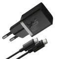 Зарядно устройство Type-C, бързо зареждане, GaN, 30W + Type-C кабел, 100W, 1m - Baseus (P1011090902113-00) - Cluster Black