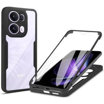 Калъф за Oppo Reno13 Pro - ColorVerse 360 ​​Series + Screen Protector - Черен