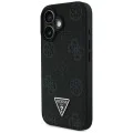 Guess - Peony Grained Hot Stamp Triangle MagSafe (GUHMP16SPGBTMK) - iPhone 16 - Черен