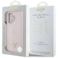 Guess - Peony Grained Hot Stamp Triangle MagSafe (GUHMP16SPGBTMP) - iPhone 16 - Розов
