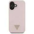 Guess - Peony Grained Hot Stamp Triangle MagSafe (GUHMP16SPGBTMP) - iPhone 16 - Розов