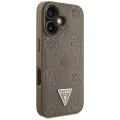 Guess - Peony Grained Hot Stamp Triangle MagSafe (GUHMP16SPGBTMW) - iPhone 16 - Кафяв