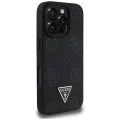 Guess - Peony Grained Hot Stamp Triangle MagSafe (GUHMP16LPGBTMK) - iPhone 16 Pro - черен