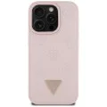 Guess - Peony Grained Hot Stamp Triangle MagSafe (GUHMP16LPGBTMP) - iPhone 16 Pro - Розов