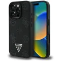 Guess - Peony Grained Hot Stamp Triangle MagSafe (GUHMP16XPGBTMK) - iPhone 16 Pro Max - черен