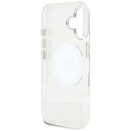 Guess - IML Metal Coloured Circle MagSafe (GUHMP16SHTDRCEDH) - iPhone 16 - Бял