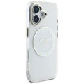 Guess - IML Metal Coloured Circle MagSafe (GUHMP16SHTDRCEDH) - iPhone 16 - Бял
