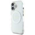 Guess - IML Metal Coloured Circle MagSafe (GUHMP16SHTDRCEDH) - iPhone 16 - Бял