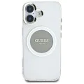 Guess - IML Metal Coloured Circle MagSafe (GUHMP16SHTDRCEDG) - iPhone 16 - Сив