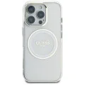 Guess - IML Metal Coloured Circle MagSafe (GUHMP16LHTDRCEDH) - iPhone 16 Pro - Бял