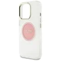 Guess - IML Metal Coloured Circle MagSafe (GUHMP16LHTDRCEDP) - iPhone 16 Pro - розов