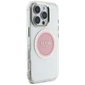 Guess - IML Metal Coloured Circle MagSafe (GUHMP16LHTDRCEDP) - iPhone 16 Pro - розов