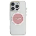 Guess - IML Metal Coloured Circle MagSafe (GUHMP16LHTDRCEDP) - iPhone 16 Pro - розов