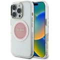 Guess - IML Metal Coloured Circle MagSafe (GUHMP16LHTDRCEDP) - iPhone 16 Pro - розов