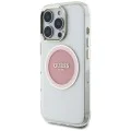 Guess - IML Metal Coloured Circle MagSafe (GUHMP16LHTDRCEDP) - iPhone 16 Pro - розов