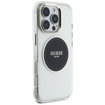 Guess - IML Metal Coloured Circle MagSafe (GUHMP16XHTDRCEDK) - iPhone 16 Pro Max - Черен