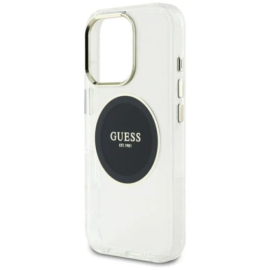 Guess - IML Metal Coloured Circle MagSafe (GUHMP16XHTDRCEDK) - iPhone 16 Pro Max - Черен
