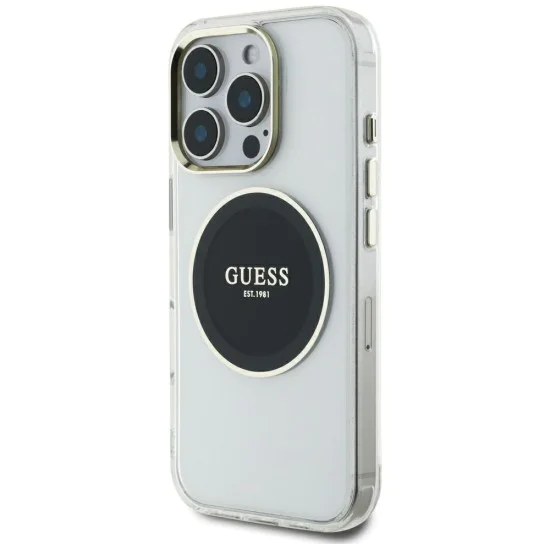 Guess - IML Metal Coloured Circle MagSafe (GUHMP16XHTDRCEDK) - iPhone 16 Pro Max - Черен