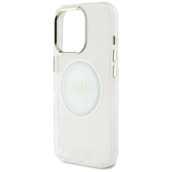 Guess - IML Metal Coloured Circle MagSafe (GUHMP16XHTDRCEDH) - iPhone 16 Pro Max - Бял
