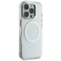Guess - IML Metal Coloured Circle MagSafe (GUHMP16XHTDRCEDH) - iPhone 16 Pro Max - Бял