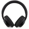 Guess - Безжични слушалки 4G Tone on Tone Script Logo (GUBH604FEMK) - Bluetooth 5.3, USB-C, Over-ear, 300mAh - черни