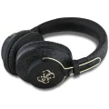 Guess - Безжични слушалки 4G Metal Logo (GUBHS72P4FC4MK) - Bluetooth 5.3, ENC, USB-C, Еко-кожа, На ушите, 300mAh - Черни