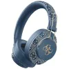 Guess - Безжични слушалки 4G Metal Logo (GUBHS72P4FC4MB) - Bluetooth 5.3, ENC, USB-C, Еко-кожа, На ухото, 300mAh - Син