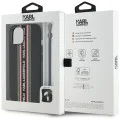 Karl Lagerfeld - Saffiano Athleisure Stripes Cord (KLHCP15SPAMSCNSR) - iPhone 15 - Червен