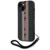 Karl Lagerfeld - Saffiano Athleisure Stripes Cord (KLHCP15SPAMSCNSR) - iPhone 15 - Червен
